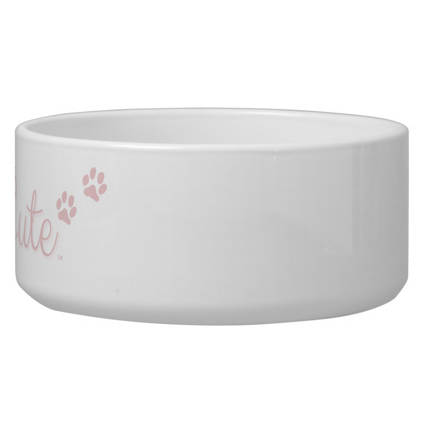 Pawfully Cute Pink Adorable Ceramic Pet Bowl! (In 2 Sizes) - Pawfully Cute!
