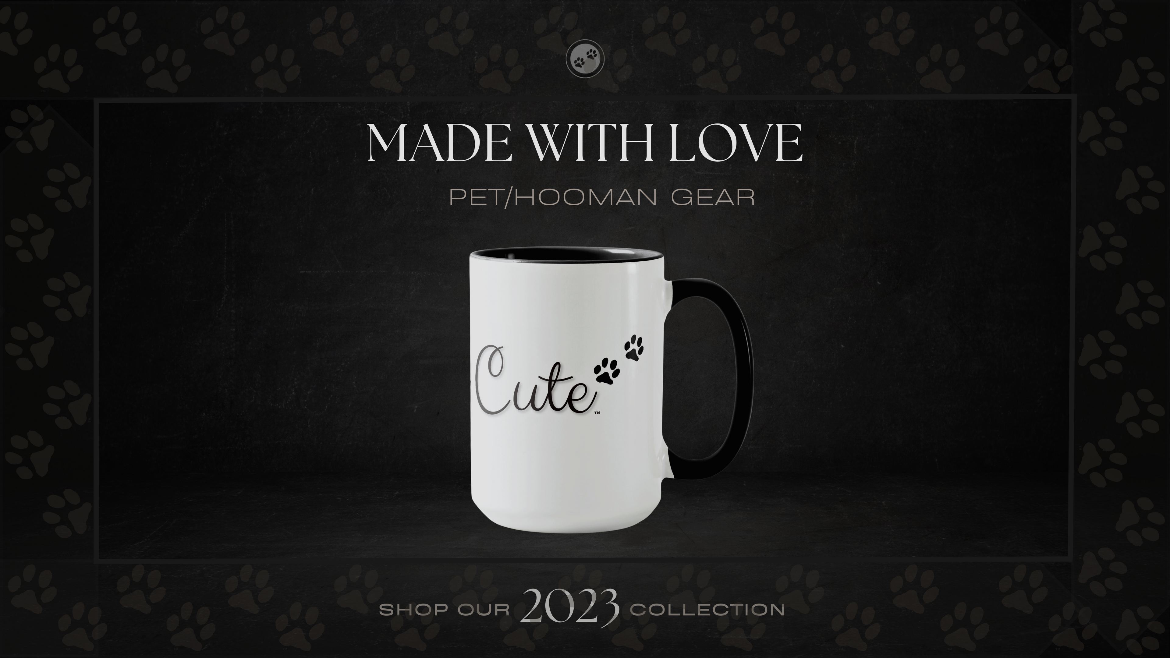 Pawfully Cute Hooman Ceramic Mug in Black & White! - Pawfully Cute!