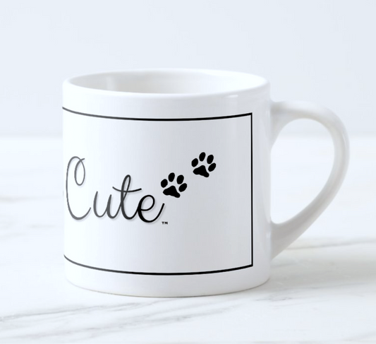 Pawfully Cute Ceramic Expresso Mug - Pawfully Cute!